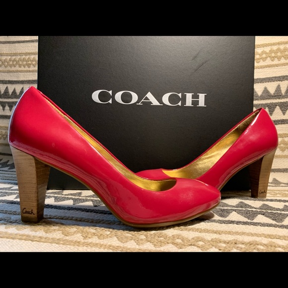 Coach Shoes - Coach : “Hot Pink Coach Heels” size 7
